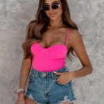 Body na ramiączka Tussi różowe