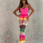 Spódnica ażurowa/ sukienka Contoy kolorowa