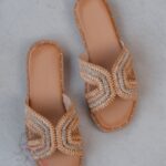 Klapki płaskie Madam Bolle karmelowe