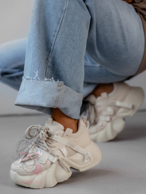 Sneakersy Rock Orpe jasnobeżowe