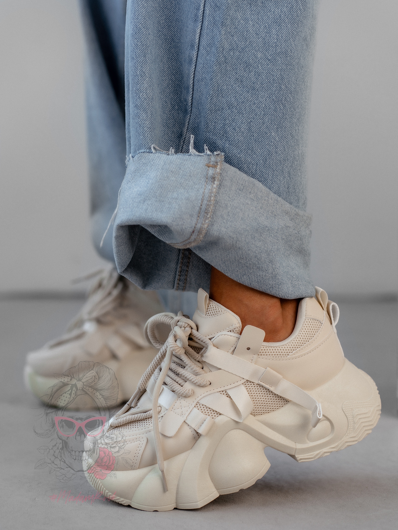 Sneakersy Rock Orpe jasnobeżowe Sneakersy Rock Orpe jasnobeżowe