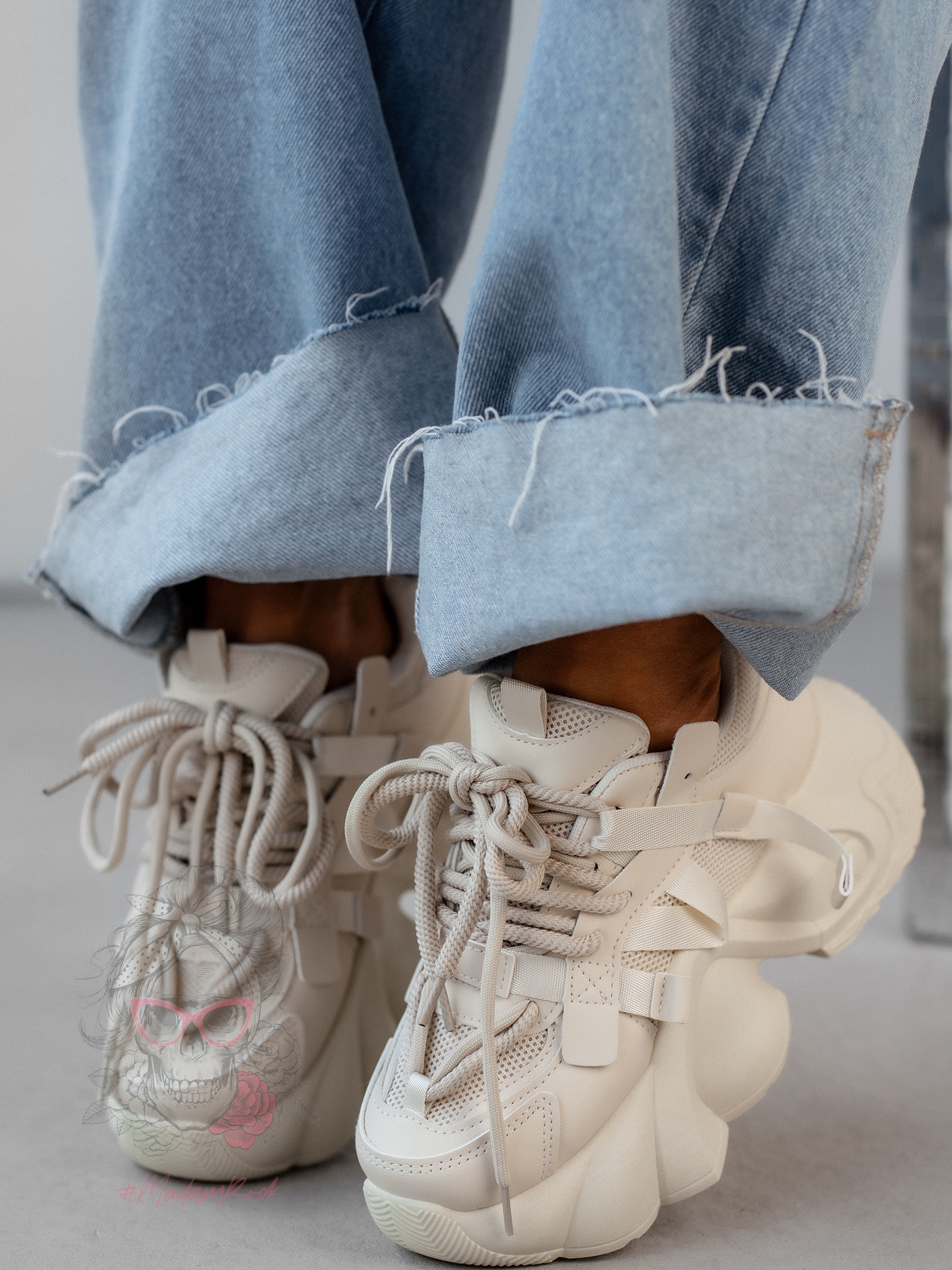 Sneakersy Rock Orpe jasnobeżowe Sneakersy Rock Orpe jasnobeżowe