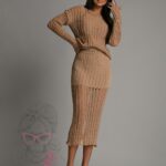 Komplet ażurowy Piter cappuccino