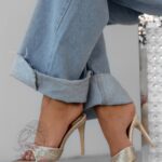 Klapki eleganckie Madam Cosmopolitan złote