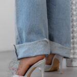 Klapki eleganckie Madam Cosmopolitan srebrne