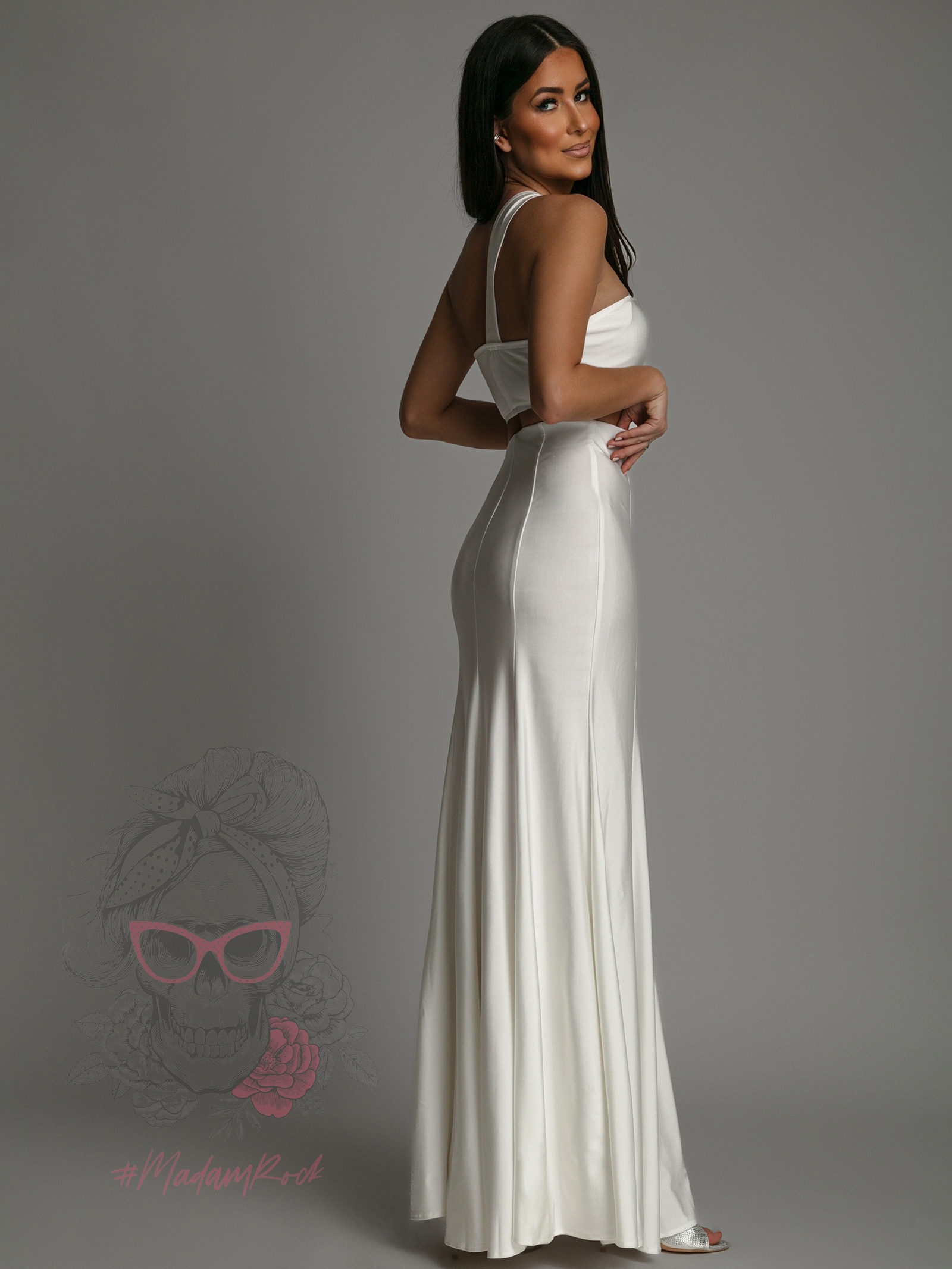 Komplet top + spódnica maxi NB Sirrena ecru