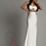 Komplet top + spódnica maxi NB Sirrena ecru