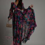 Sukienka maxi NB Careto kolorowa