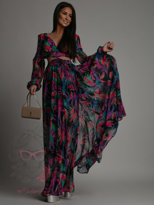 Sukienka maxi NB Careto kolorowa