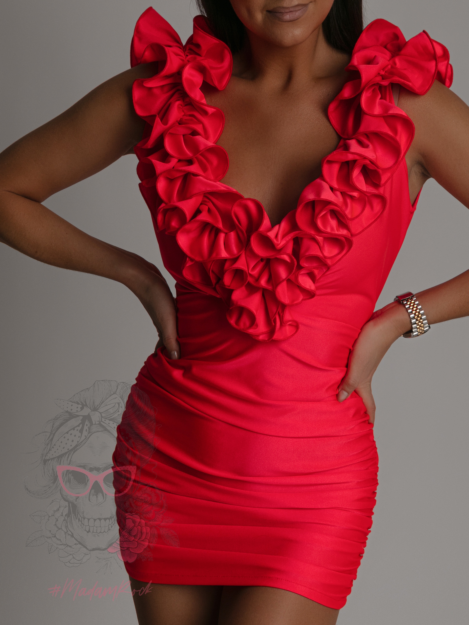 Sukienka mini NB Isti koralowa Sukienka mini NB Isti koralowa