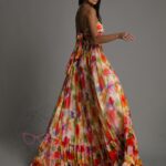 Sukienka maxi w kwiaty NB Falore kolorowa