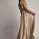 Sukienka maxi NB GlamRoses beżowa
