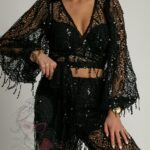 Komplet z cekinami NB Sofori czarny