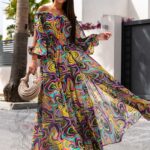 Sukienka szyfonowa NB Essa kolorowa maxi