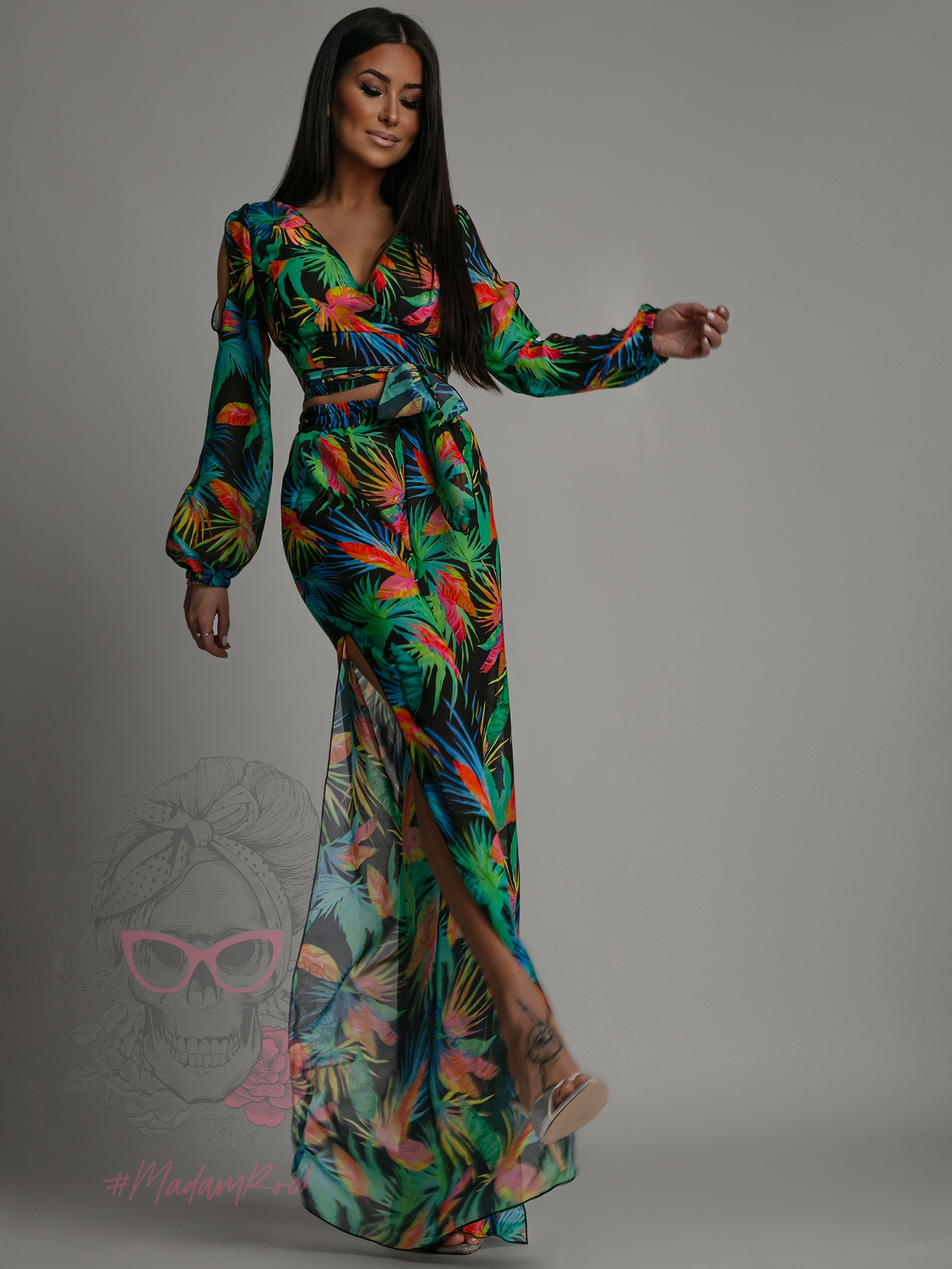 Komplet spodnie + bluzka NB Colibo zielony