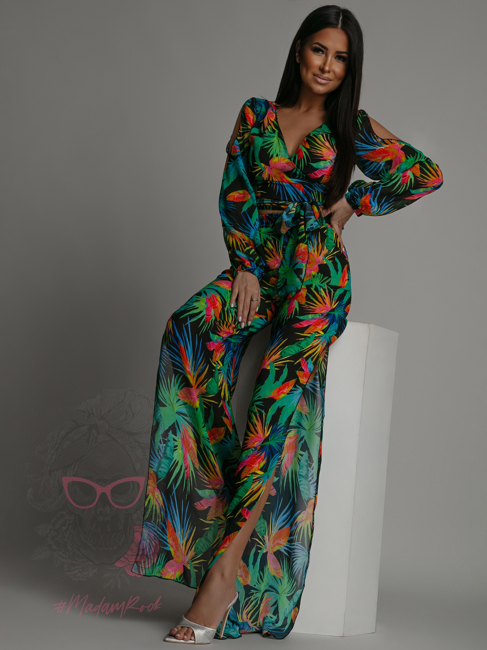 Komplet spodnie + bluzka NB Colibo zielony