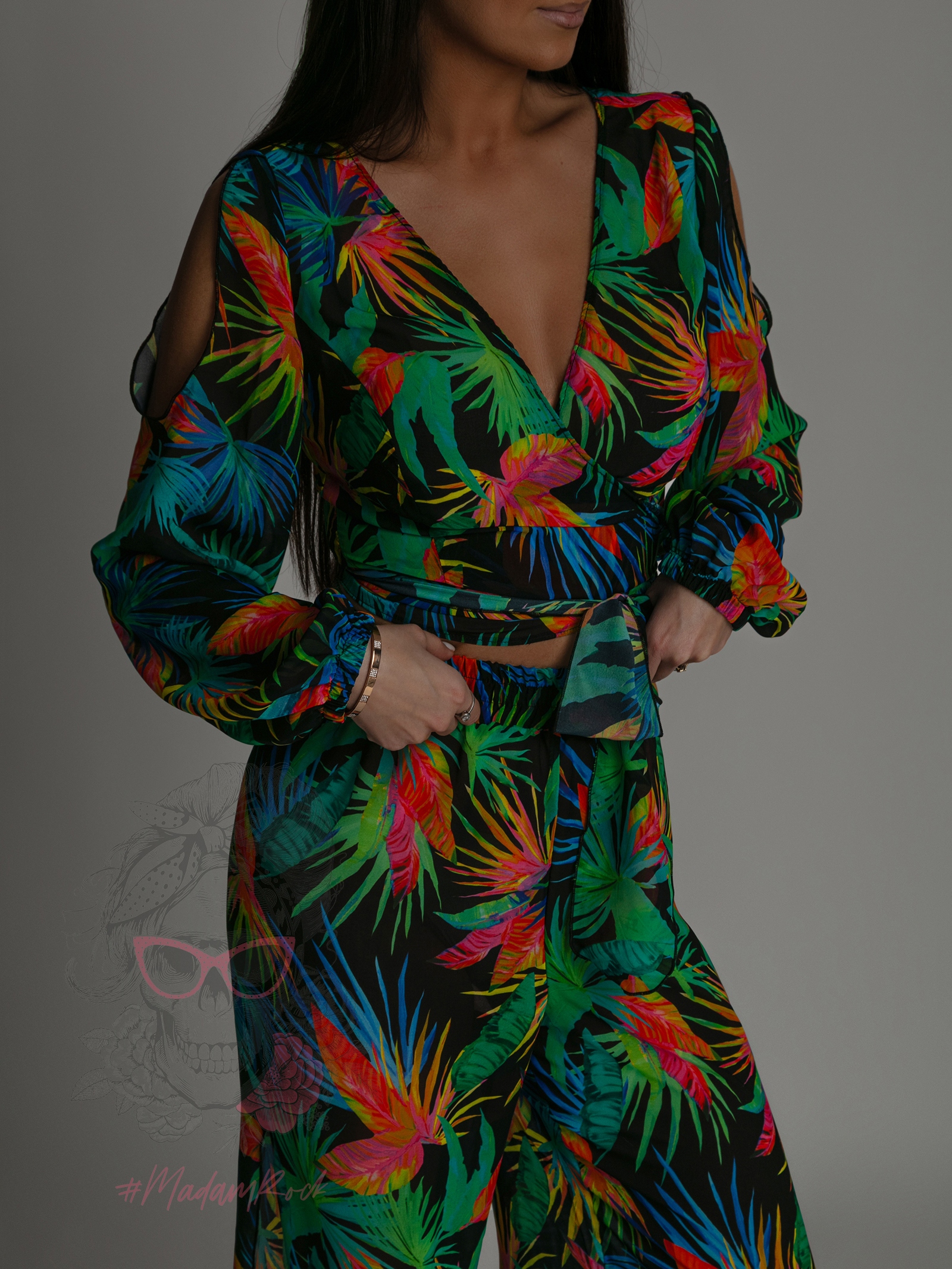 Komplet spodnie + bluzka NB Colibo zielony