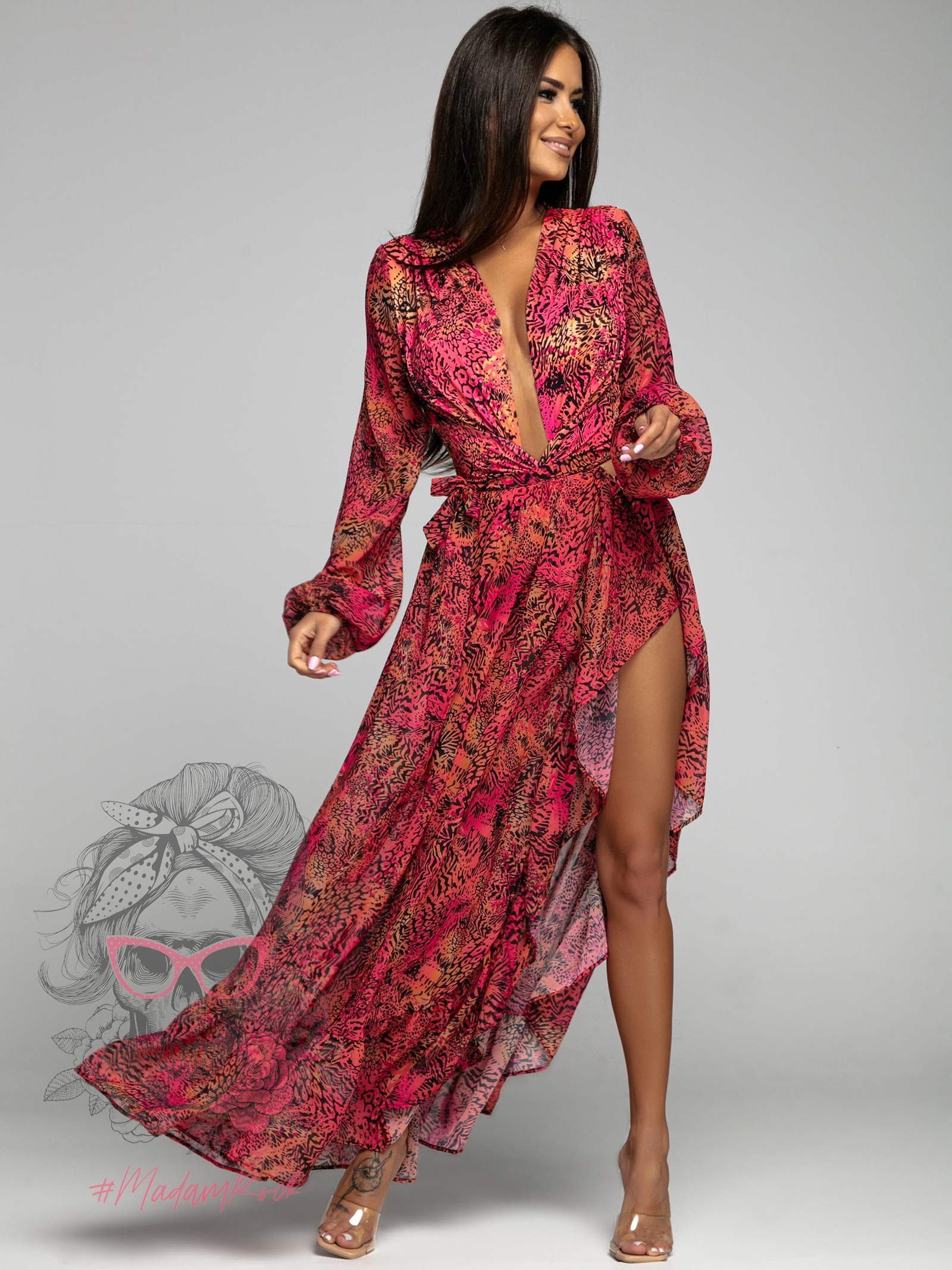 Komplet body plus spódnica Lorca różowy