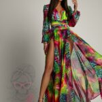 Komplet body + spódnica NB Vacay kolorowy