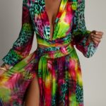 Komplet body + spódnica NB Vacay kolorowy