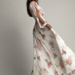 Sukienka w róże maxi NB Viva Garden biała