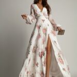 Sukienka w róże maxi NB Viva Garden biała