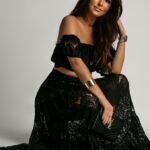 Komplet koronkowy spódnica + bluzka NB Desperado czarny