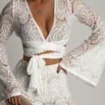 Komplet koronkowy NB Ekspoos biały