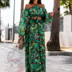 Sukienka maxi NB Tajga zielona