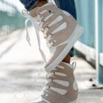 Sneakersy Madam Krua biało-beżowe