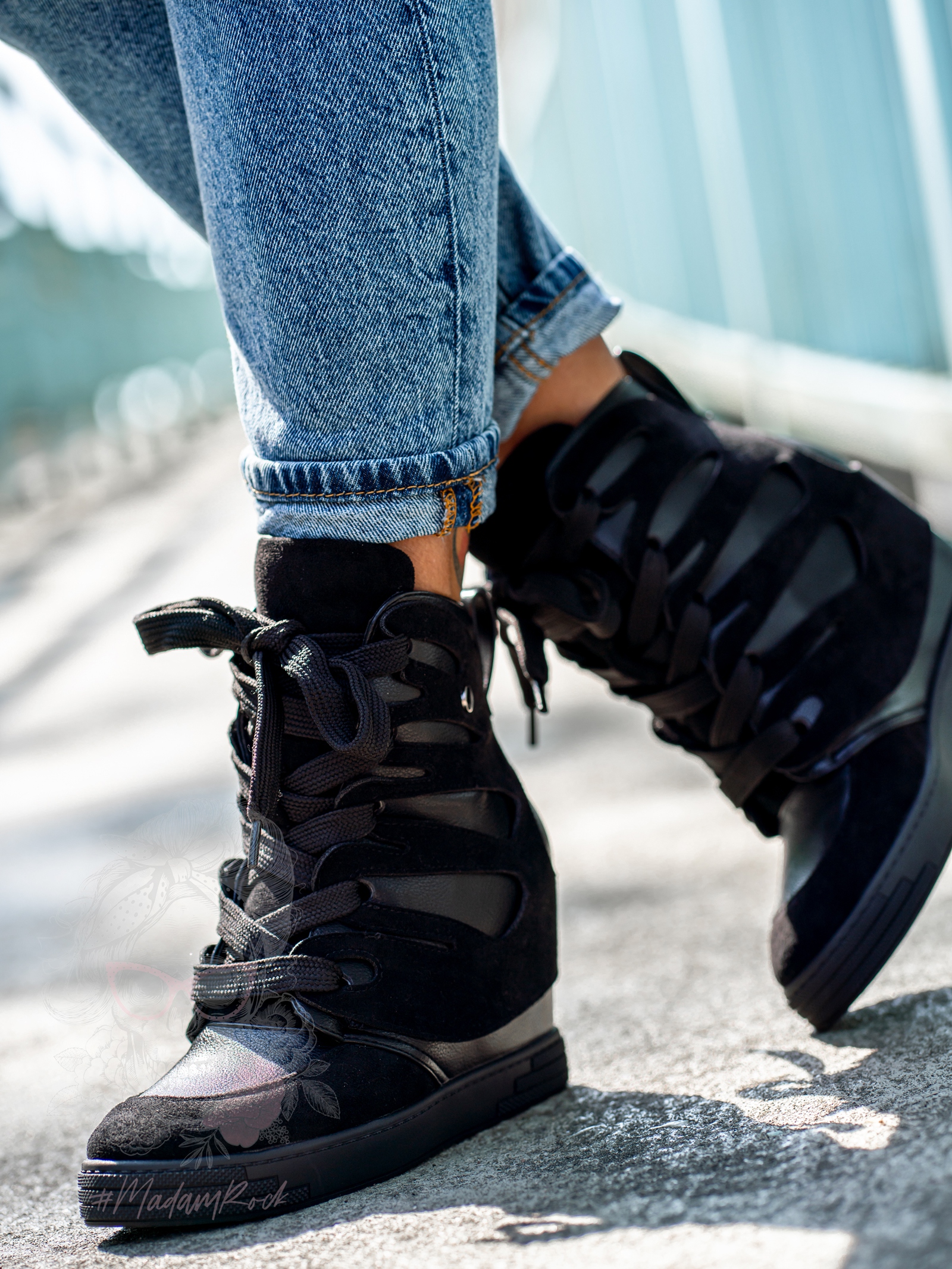 Sneakersy Madam Krua czarne