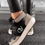 Sneakersy za kostkę CARMINE OLAVOGA beżowo-czarne