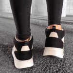 Sneakersy za kostkę CARMINE OLAVOGA czarno-ecru