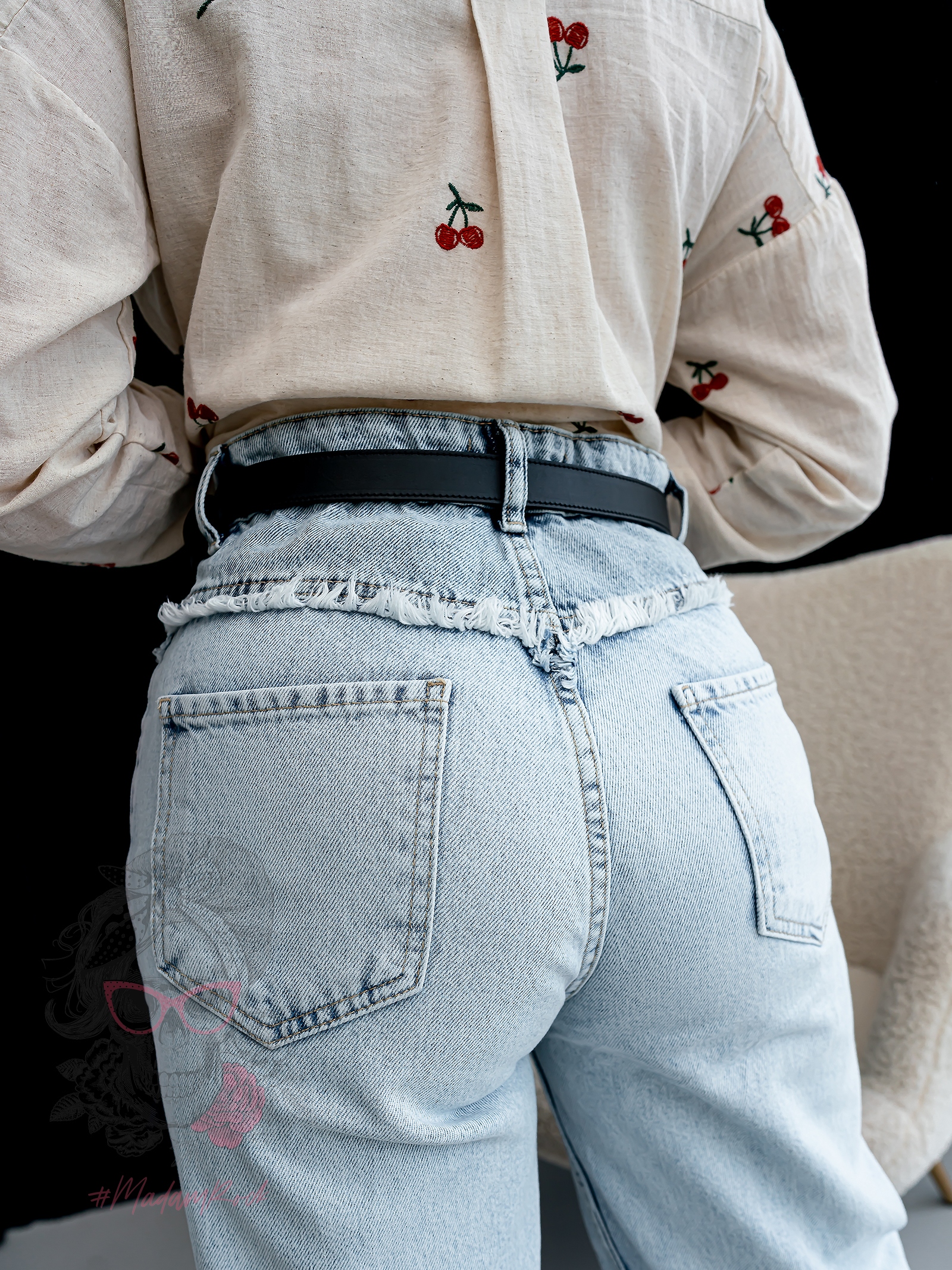 Spodnie jeansowe Gers niebieskie