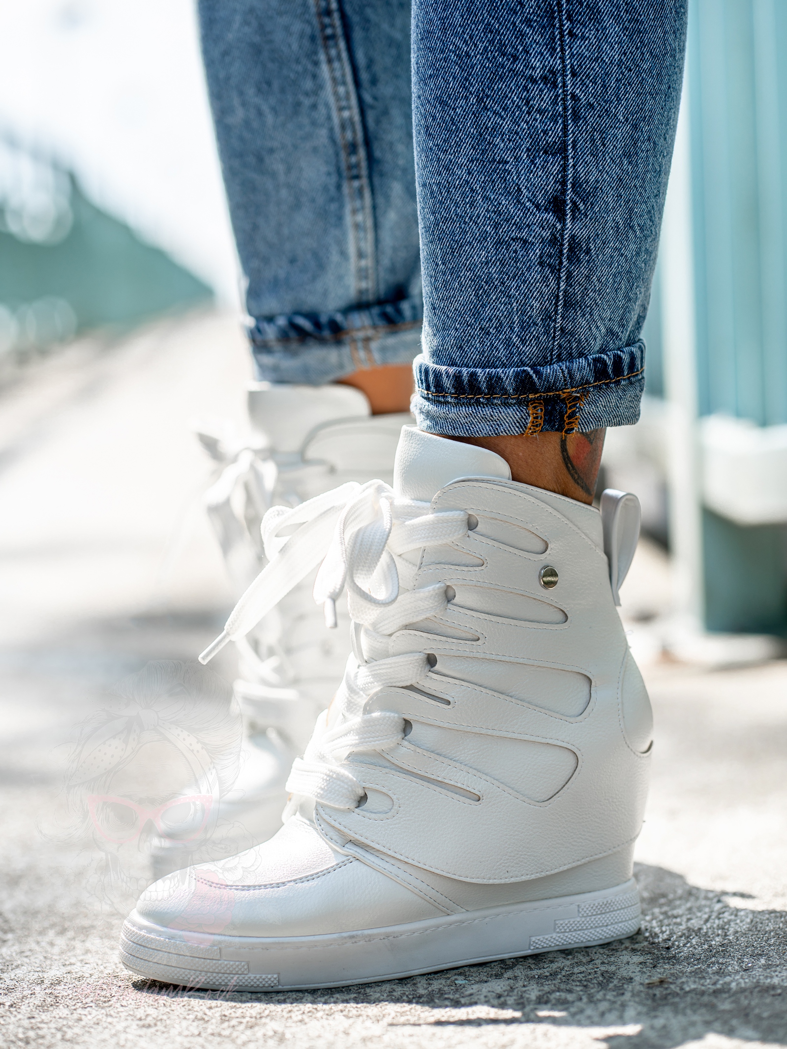 Sneakersy Madam Krua białe Sneakersy Madam Krua białe