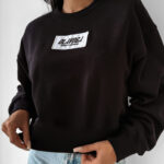 Bluza bawełniana CINNAMON HAZE OLAVOGA czarna