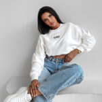 Bluza bawełniana CINNAMON HAZE OLAVOGA ecru