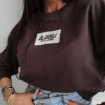 Bluza bawełniana CINNAMON HAZE OLAVOGA brązowa