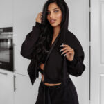 Bluza z kapturem OVERCAST OLAVOGA czarna