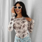 Body dopasowane MISTY FOREST OLAVOGA beżowe