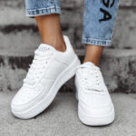 Sneakersy damskie TOLBY OLAVOGA białe