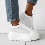 Sneakersy damskie VACANCY OLAVOGA ecru