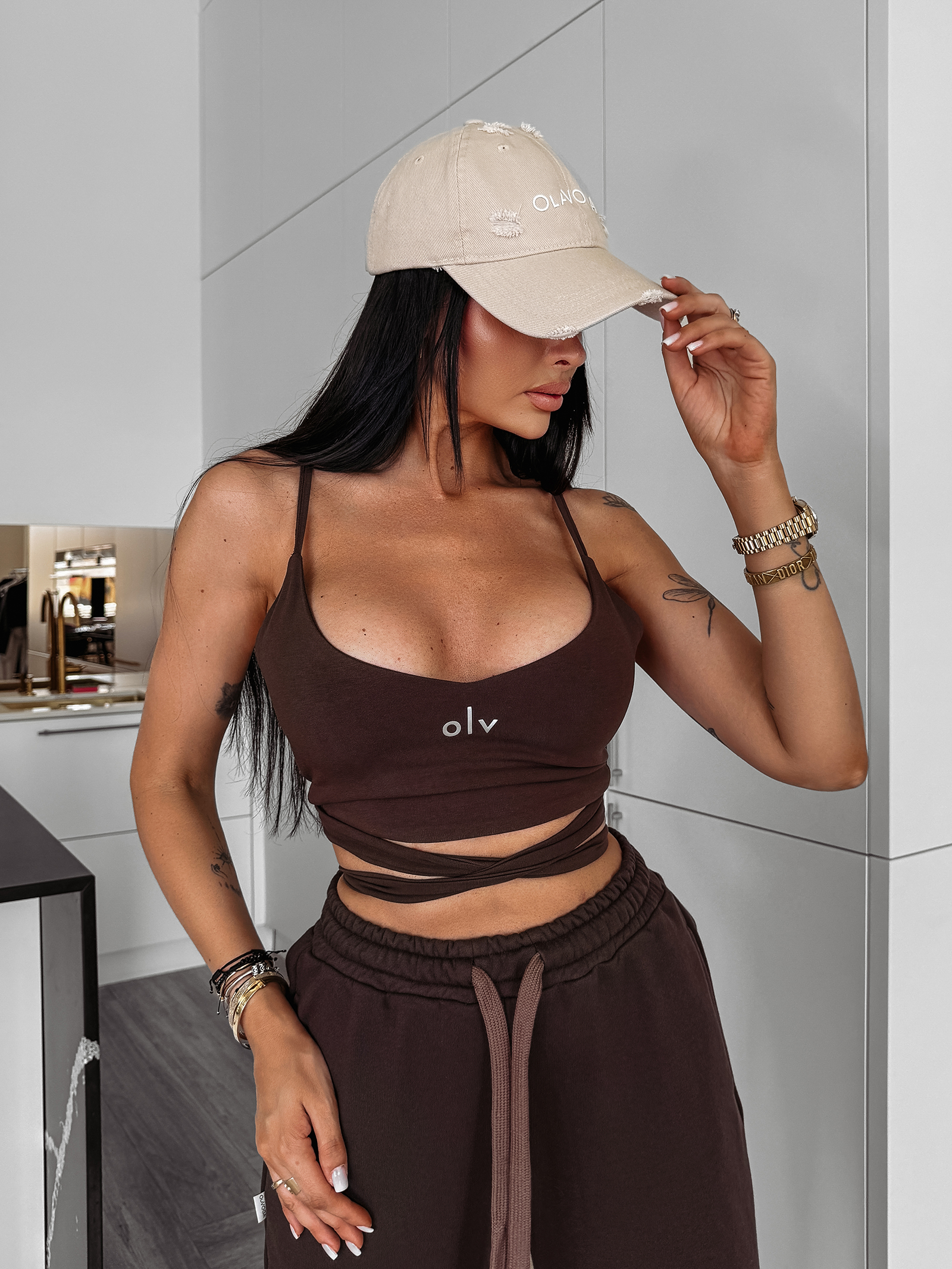 Czapka z daszkiem BLUE HOUR OLAVOGA beżowa