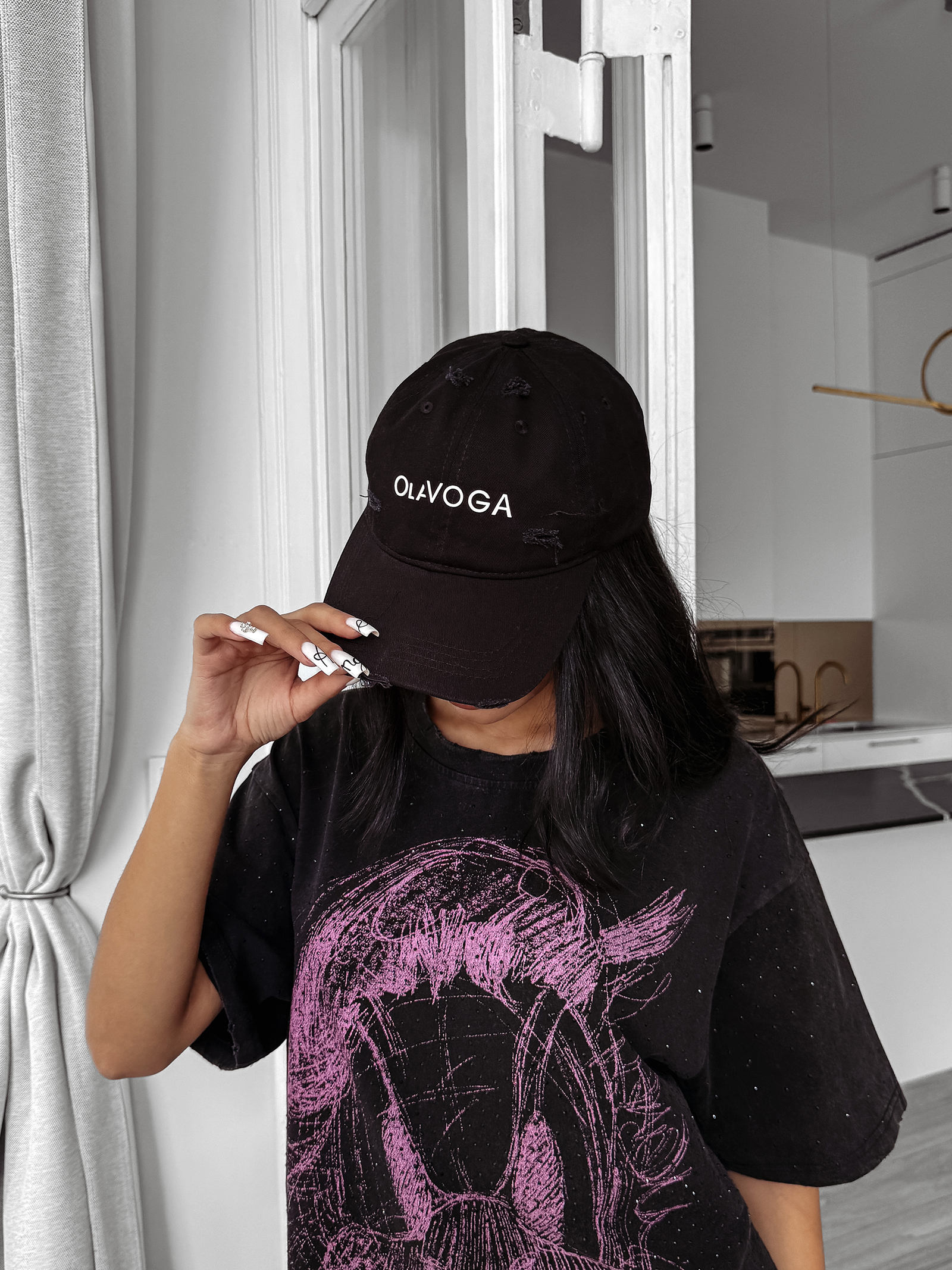 Czapka z daszkiem BLUE HOUR OLAVOGA czarna