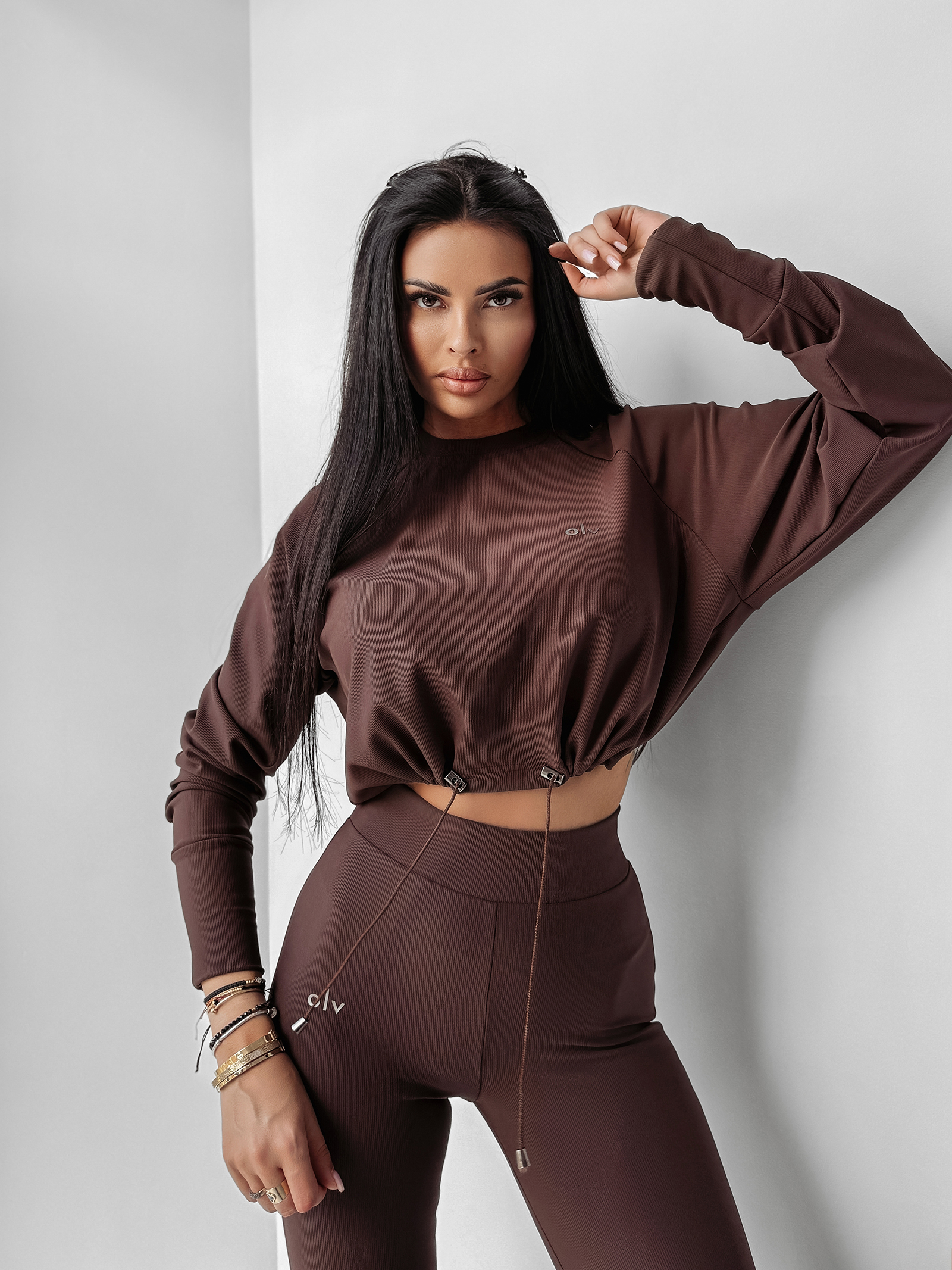 Komplet casualowy OLAVOGA ASHWOOD brązowy Komplet casualowy OLAVOGA ASHWOOD brązowy