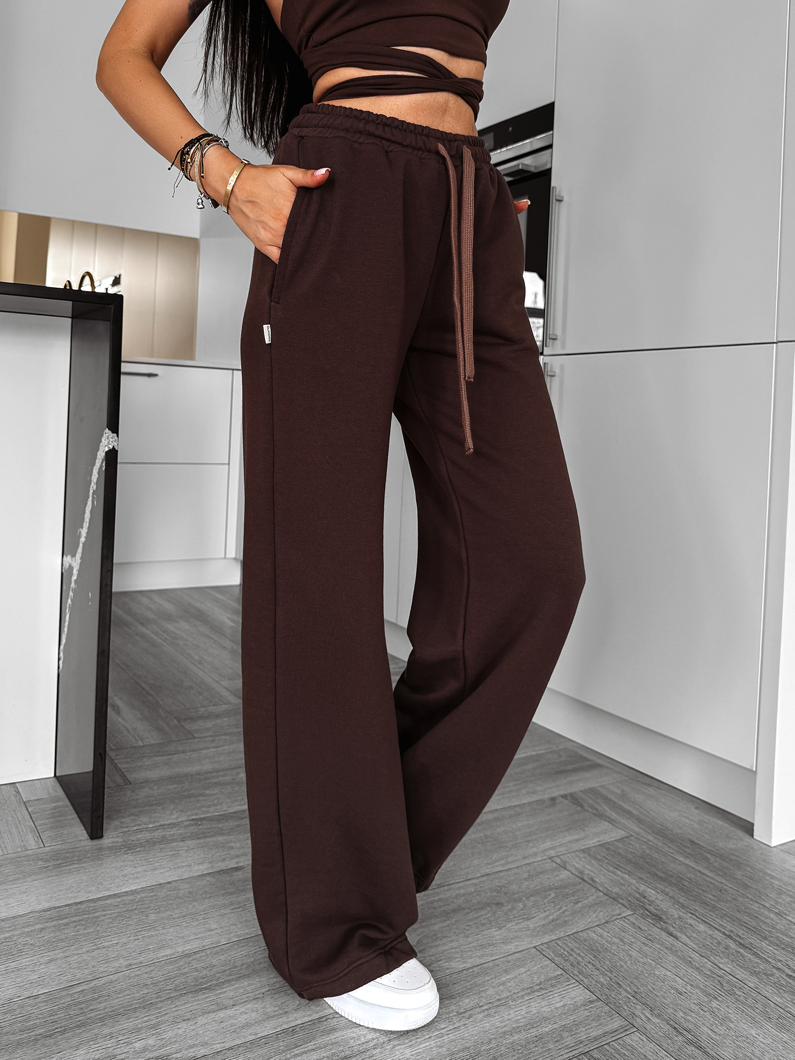 Komplet bawełniany DEW OLAVOGA brązowy Komplet bawełniany DEW OLAVOGA brązowy