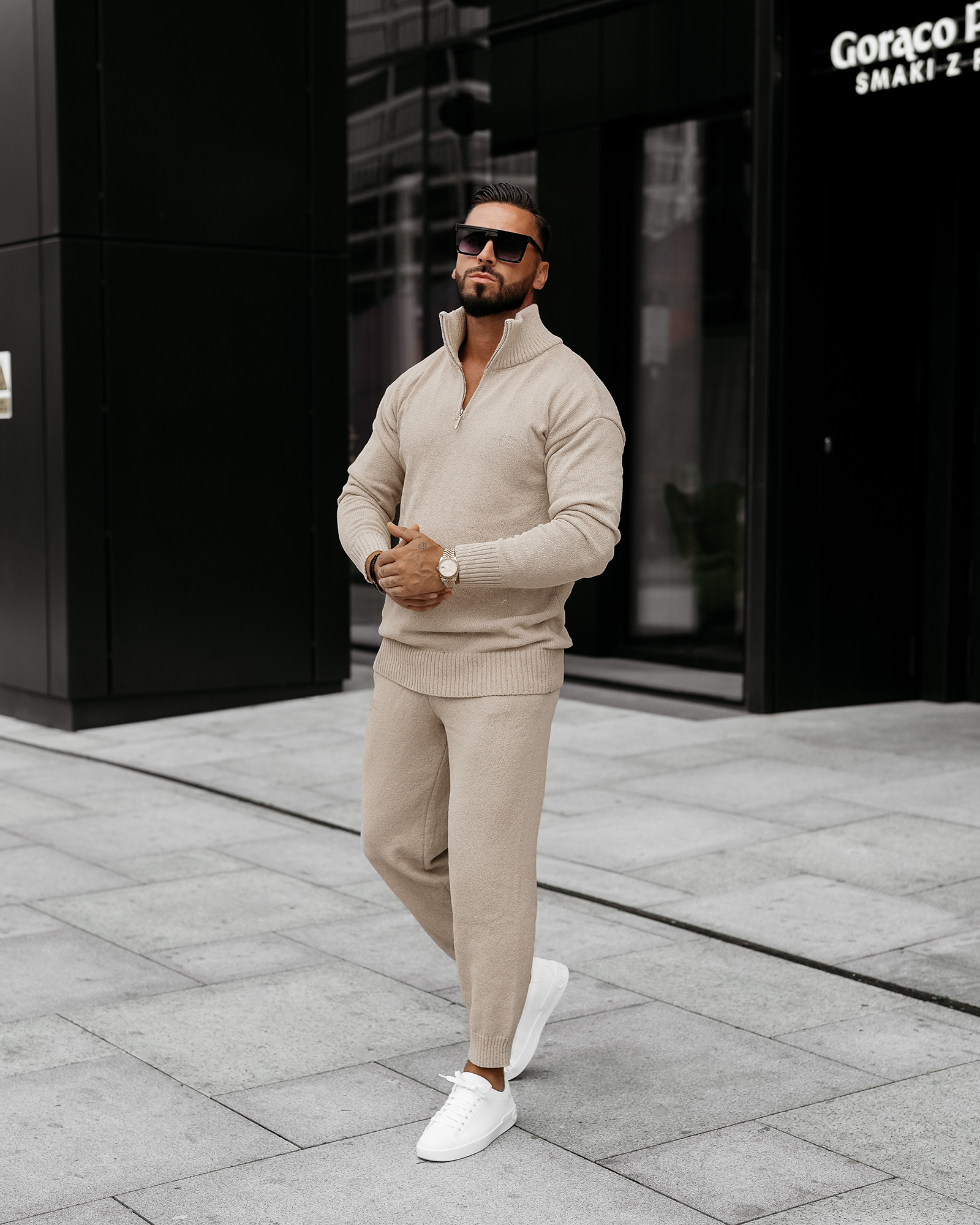 Komplet sweterkowy męski OLLAN OLAVOGA szary Komplet sweterkowy męski OLLAN OLAVOGA szary