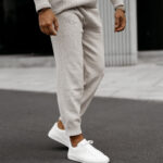 Komplet sweterkowy męski OLLAN OLAVOGA szary