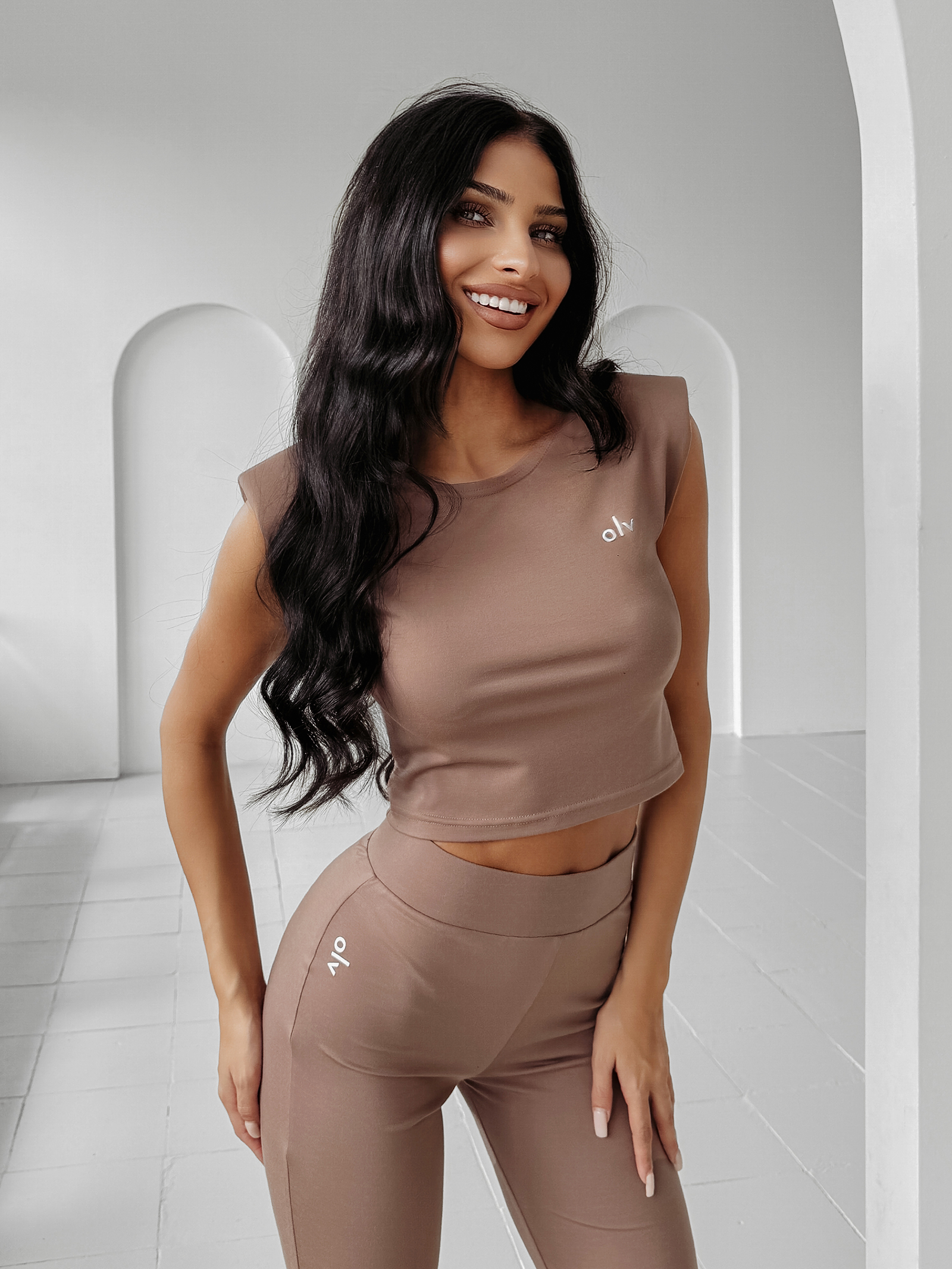 Komplet casual URBAN MAPLE OLAVOGA beżowy Komplet casual URBAN MAPLE OLAVOGA beżowy