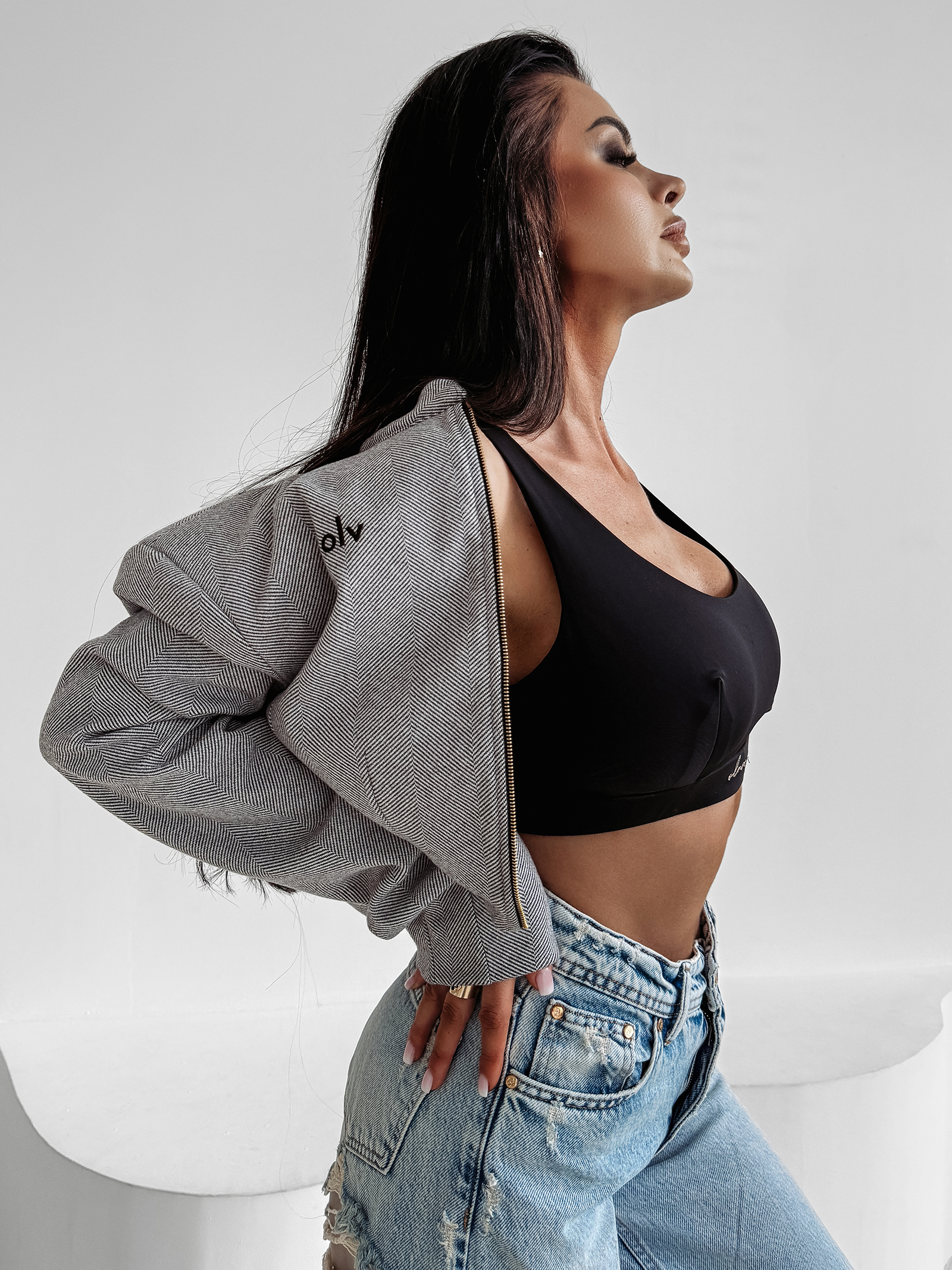 Kurtka casualowa DUSKY CHARM OLAVOGA szara Kurtka casualowa DUSKY CHARM OLAVOGA szara